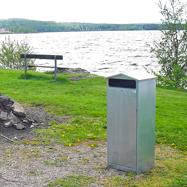 Behållare för engångsgrillar